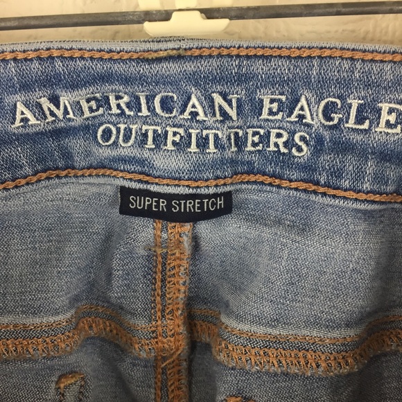 AEO American Eagle Distressed Skinny Jegging 0 - Picture 6 of 8